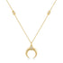 Gold Reversible Horn Necklace