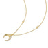 Gold Reversible Horn Necklace