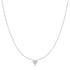 Silver Pavé Heart Necklace