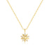 Gold Sunburst Necklace