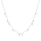 Silver Droplet Station Necklace