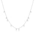 Silver Droplet Station Necklace