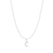 Silver Letter C Initial Necklace
