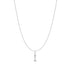 Silver Letter I Initial Necklace