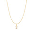 Gold Letter S Initial Necklace