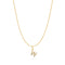 Gold Letter W Initial Necklace