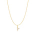 Gold Letter Y Initial Necklace