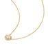 Gold Reversible Pavé Moon Evil-Eye Necklace