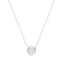 Silver Reversible Pavé Moon Evil-Eye Necklace