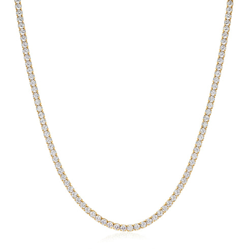 Gold Classic Tennis Necklace