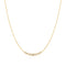 Gold Graduated Bezel-Set Necklace
