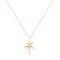 14kt Gold Diamond Star Pendant Necklace