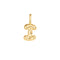Gold I Letter Charm
