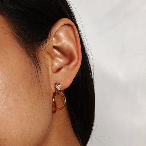 Perri Foia Cachet Hollow Drop Earrings