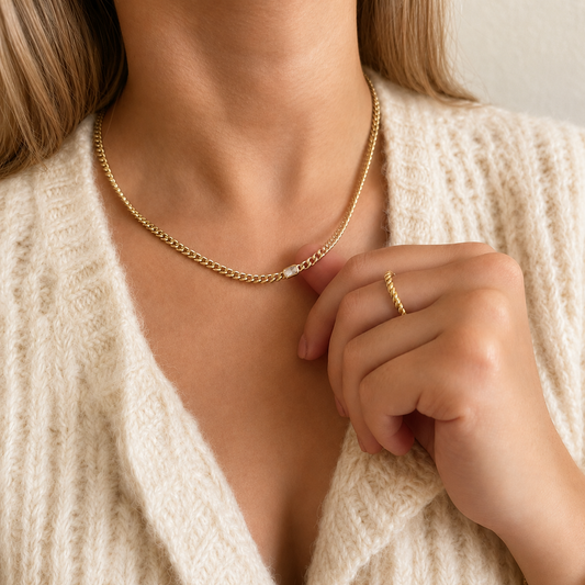 Perri Foia Leo Curb Link Necklace