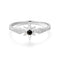 Silver Black Onyx Star Ring
