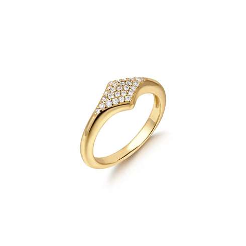 Gold Pavé Sparkle Ring