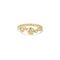 Gold Starburst Zig-Zag Beaded Ring