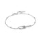 Silver Beaded Chain Link Bracelet