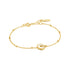 Gold Mother Of Pearl Disc Bracelet