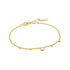Gold Mother Of Pearl Drop Disc Bracelet