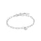 Silver Chunky Chain Padlock Bracelet