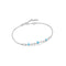 Silver Turquoise Link Bracelet