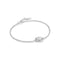 Silver Rope Disc Bracelet