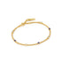 Gold Lapis Chain Bracelet