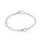 Silver Pearl Chunky Link Chain Bracelet