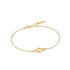 Gold Wave Link Bracelet