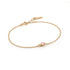 Gold Orb Rose Quartz Chain Bracelet
