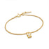 Gold Shell Pearl Padlock Bracelet