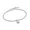 Silver Shell Pearl Padlock Bracelet