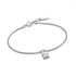 Silver Shell Pearl Padlock Bracelet