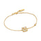 Gold Shell Pearl Pave Bracelet