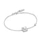 Silver Shell Pearl Pave Bracelet