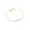 14kt Gold Stargazer Natural Diamond Bar Bracelet
