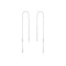 Silver Glow Threader Earrings