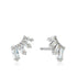 Silver Glow Bar Stud Earrings