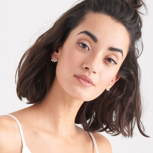 Gold Cluster Ear Jackets