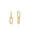 Gold Cable Link Earrings