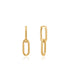 Gold Cable Link Earrings