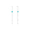 Silver Turquoise Drop Earrings
