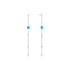 Silver Turquoise Drop Earrings