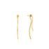 Gold Curve Drop Bar Ear Jackets