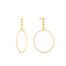 Gold Spike Hoop Earrings