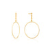 Gold Spike Hoop Earrings