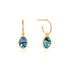 Gold Tidal Abalone Mini Hoop Earrings