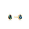 Gold Tidal Abalone Stud Earrings